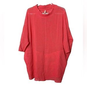 Cynthia Ashby Mesh Tunic Top Oversized